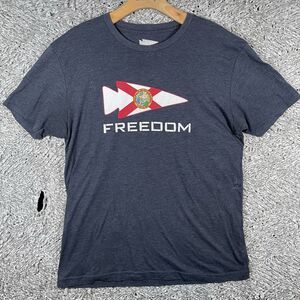 Goruck T-Shirt Men's Large Short Sleeve Navy Blue Short Sleeve FREEDOM Tri-Blend